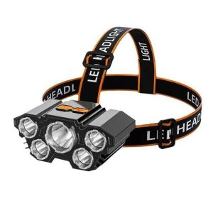 Lampe Frontale 5 LED - Rechargeable