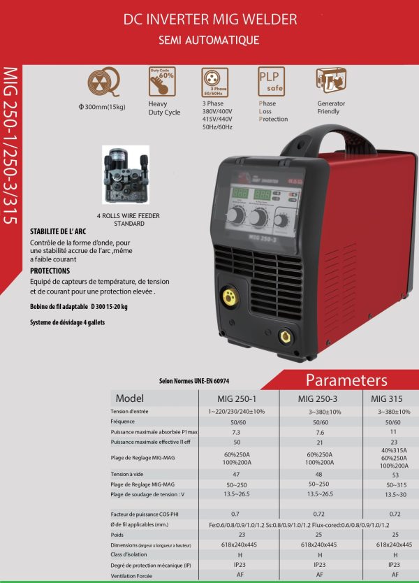 INVERTER SEMI AUTO MIG 315 300 A40% – Image 6