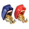 2 Cosses de batterie voiture serrage automatique bleu et rouge