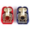 2 Cosses de batterie voiture serrage automatique bleu et rouge – Image 3