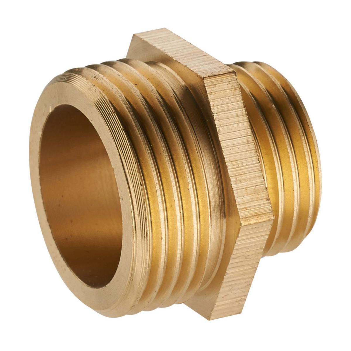 Mamelon Réduit Laiton Mâle-Mâle