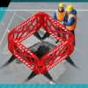 BARRIÈRE DE SÉCURITÉ Économique100x150x50 cm – Image 2