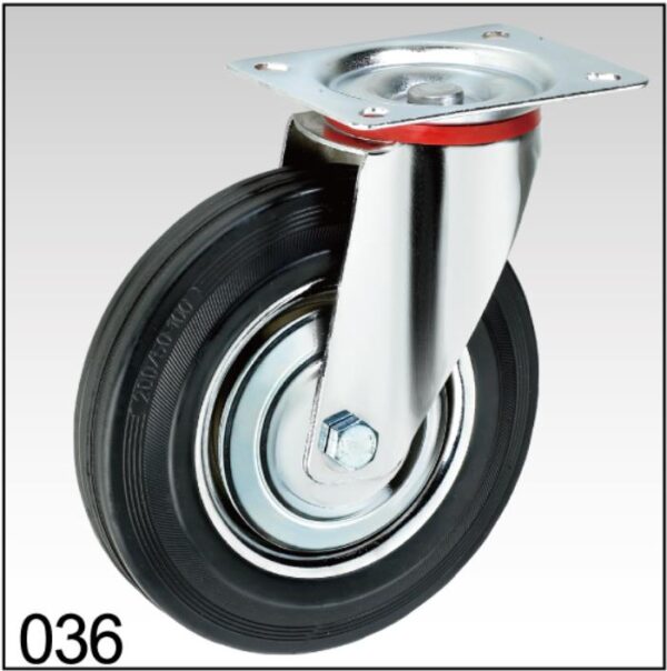 Roues Pivot à Platine Référence 036