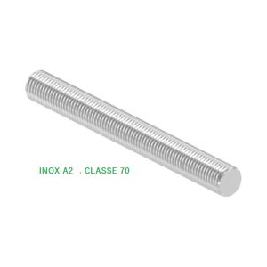 TIGE FILETÉE INOX A2 M20X150 – CLASSE 70