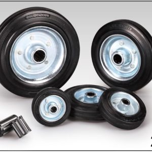 Roue simple 200 mm  Noir  Réf. 269