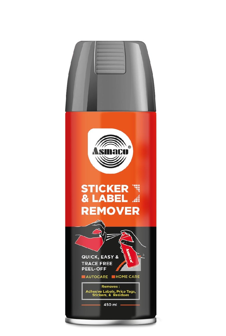 ASMACO Sticker & Label Remover Spray Détachant autocollants et résidus 400 ml