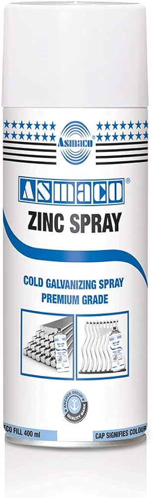 ASMACO Zinc Rich Cold Galvanizing Spray Aérosol galvanisation à froid 400 ml – Image 2