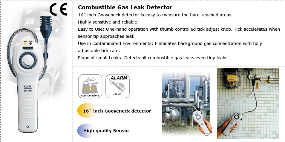 GD-3300 – Détecteur de fuite de gaz combustible (COMBUSS-GAZ) – Image 2