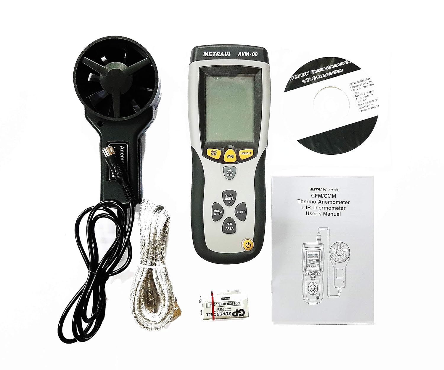 Thermo-anémomètre digital AVM-08 / DT-8894 – Image 2