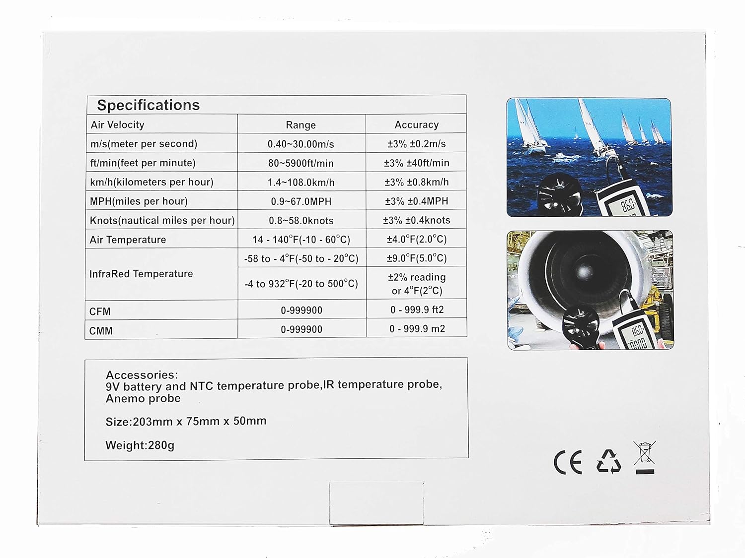 Thermo-anémomètre digital AVM-08 / DT-8894 – Image 5