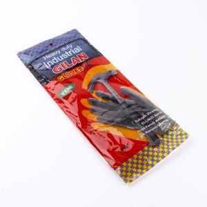 Pair Gants industriels GILAN robustes noir et orange